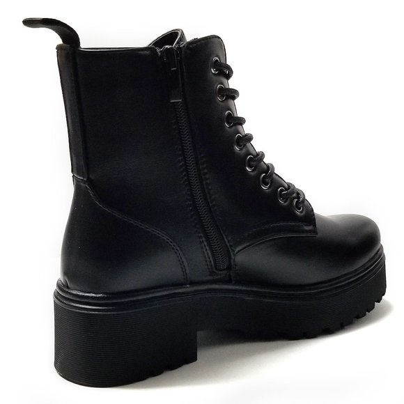 Black Combat & Moto Boots - Picture 4 of 4